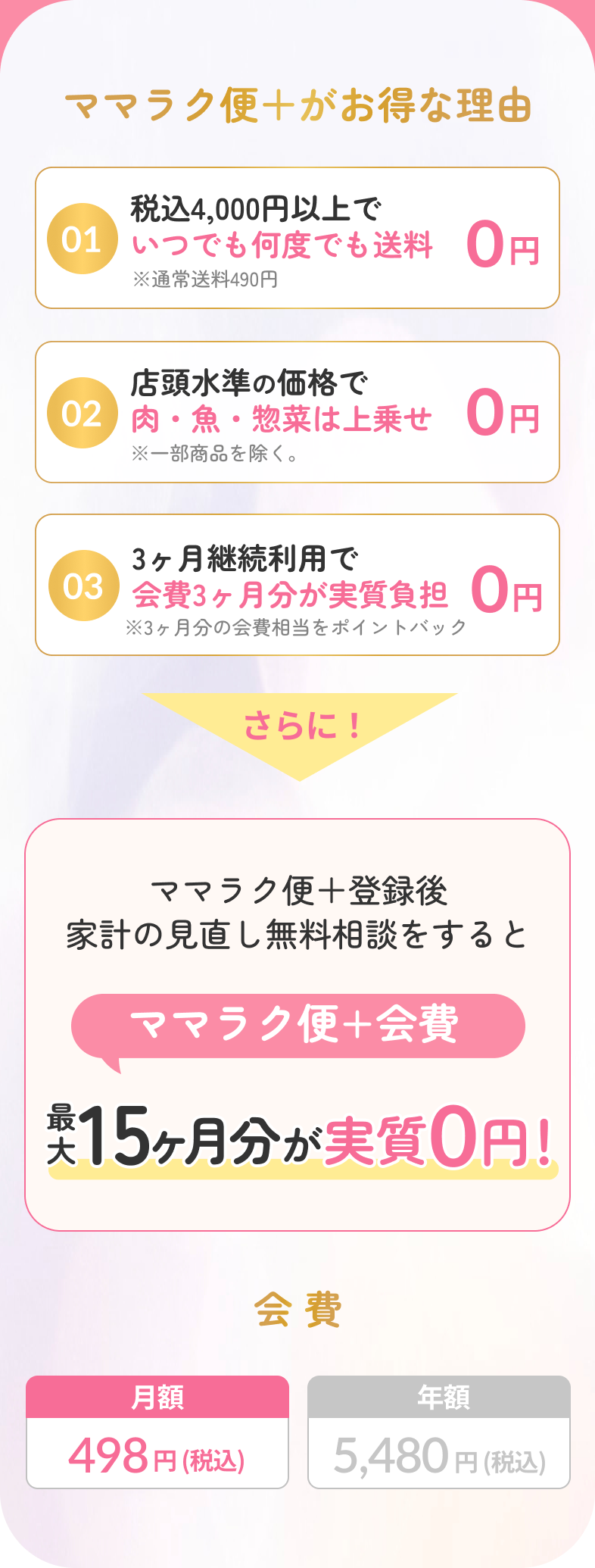 ママラク便+｜月額498円で送料何度でも無料【プレママ・子育て家庭向け】